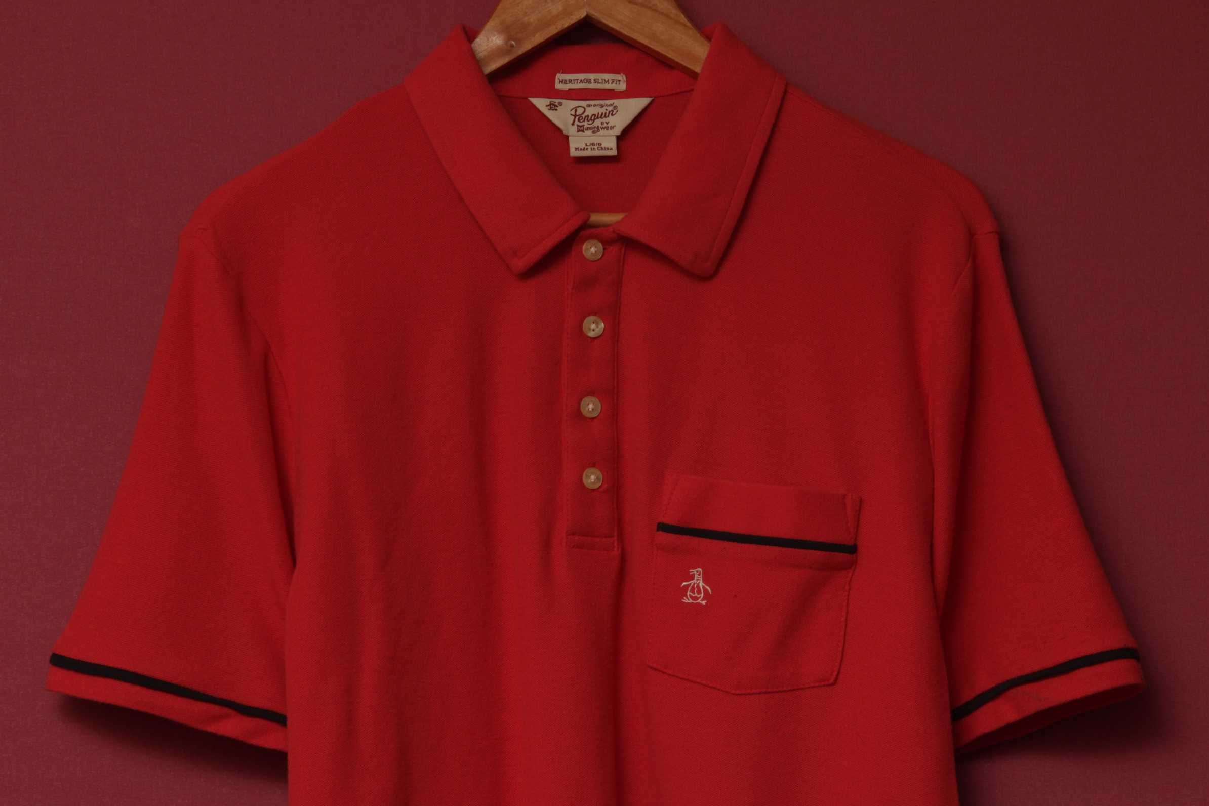 Penguin рр L Heritage Slim Fit поло из мягкого хлопка