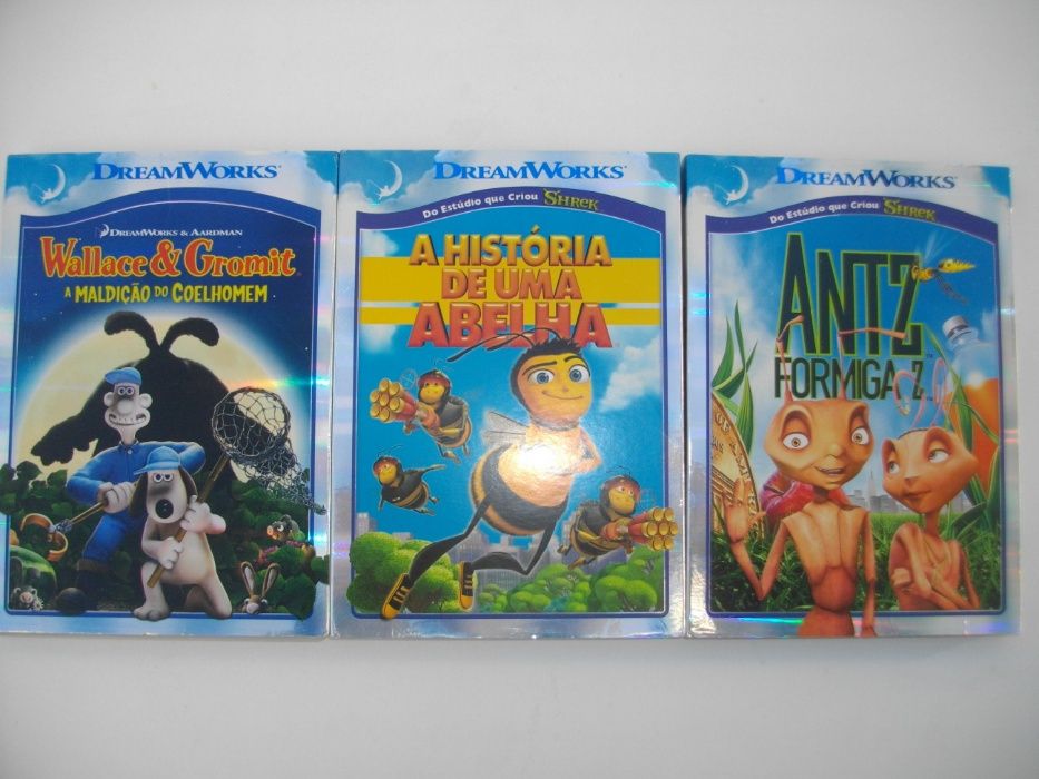 3 DVD´s de animação (30€)