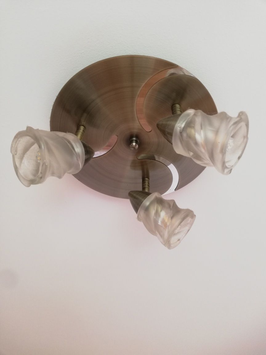Żyrandol lampa sufitowa Secesja z żarówkami