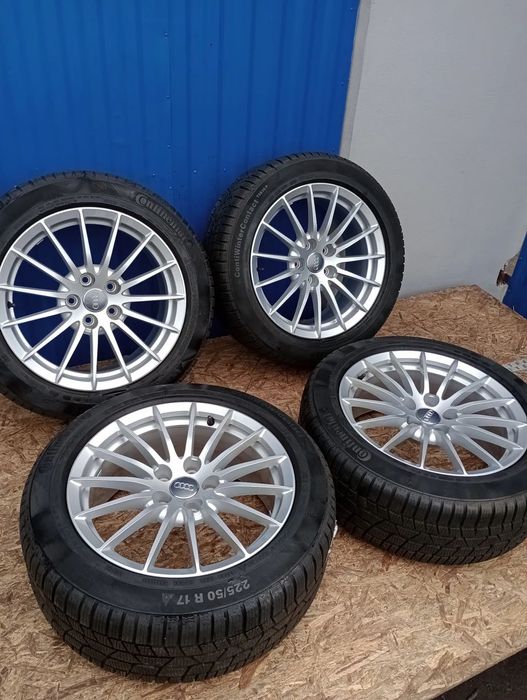 KOŁA ZIMOWE AUDI A4 A6 5x112 R17 7,5J ET29 225/50 R17 98H CONTINENTAL CONTIWINTERCONTACT TS830P