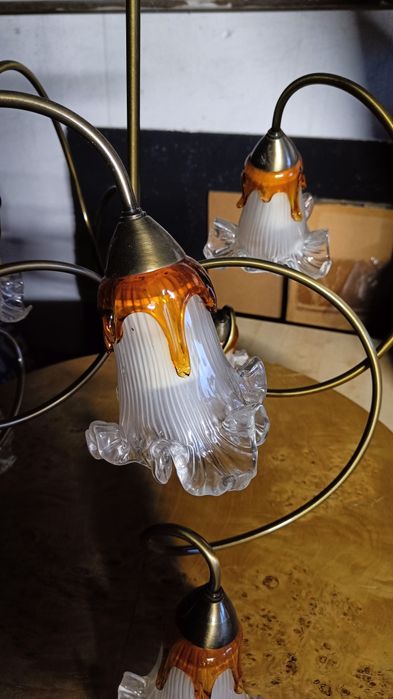 Lampa, żyrandol szklany