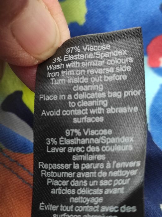 Sukienka z viskozy barwy łata rozmiar M/L