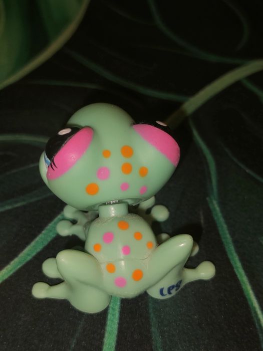 Littlest pet shop żaba figurka LPS unikat kolekcjonerski