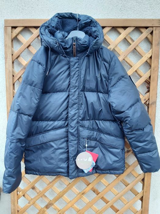 NOWA Kurtka HH helly hansen granat bomberka puchowa xl down