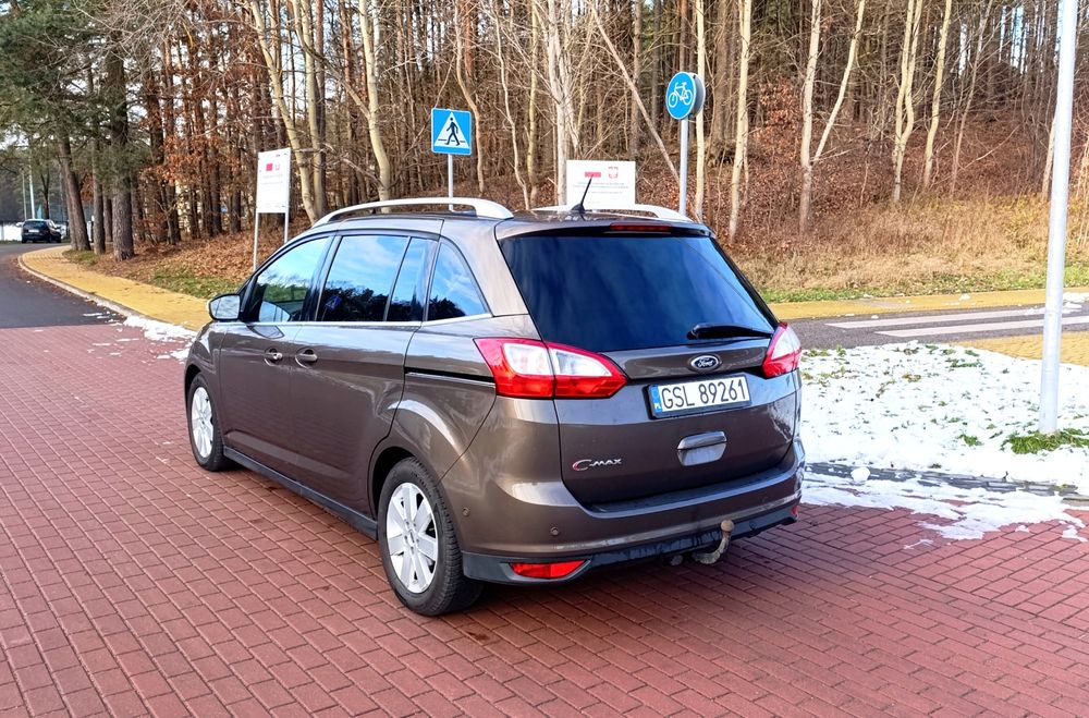 Ford Grand C max 2.0 TDCi 150 km Automat 2015 Lift Titanium LED Navi