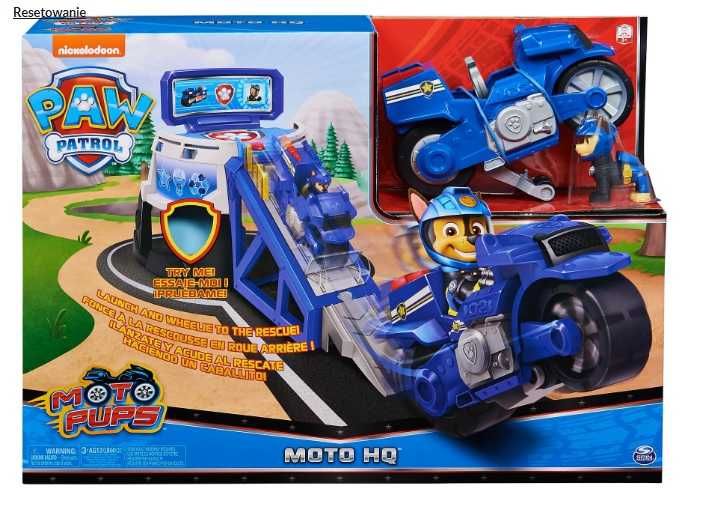 Baza Psi Patrol Wyrzutnia Paw Patrol Moto pups Chase Disney Monster