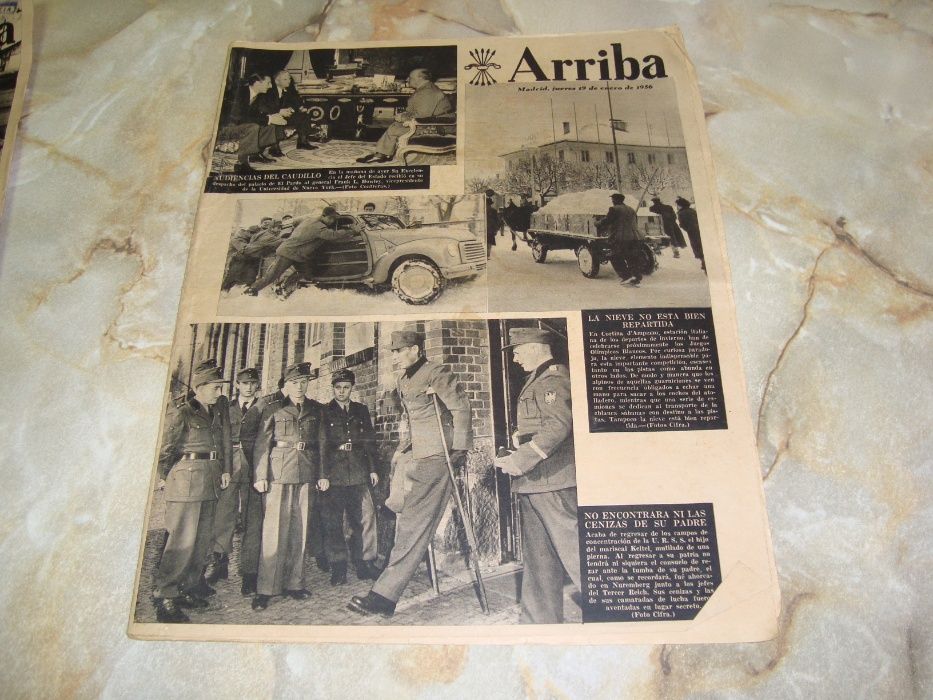Revistas "Arriba" de 1956 em língua espanhola - Ver descrição