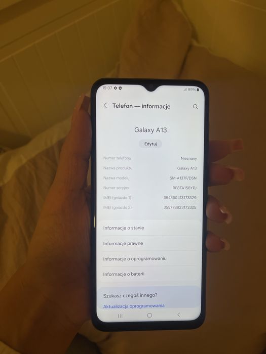Samsung galaxy A13 sm-a137f/dsn 99% bateri nowy 64GB 4GB