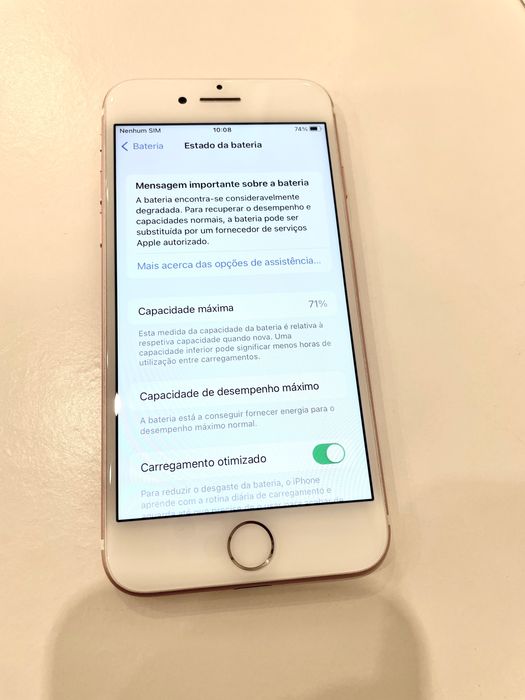 Iphone 7 128GB rose gold + capas