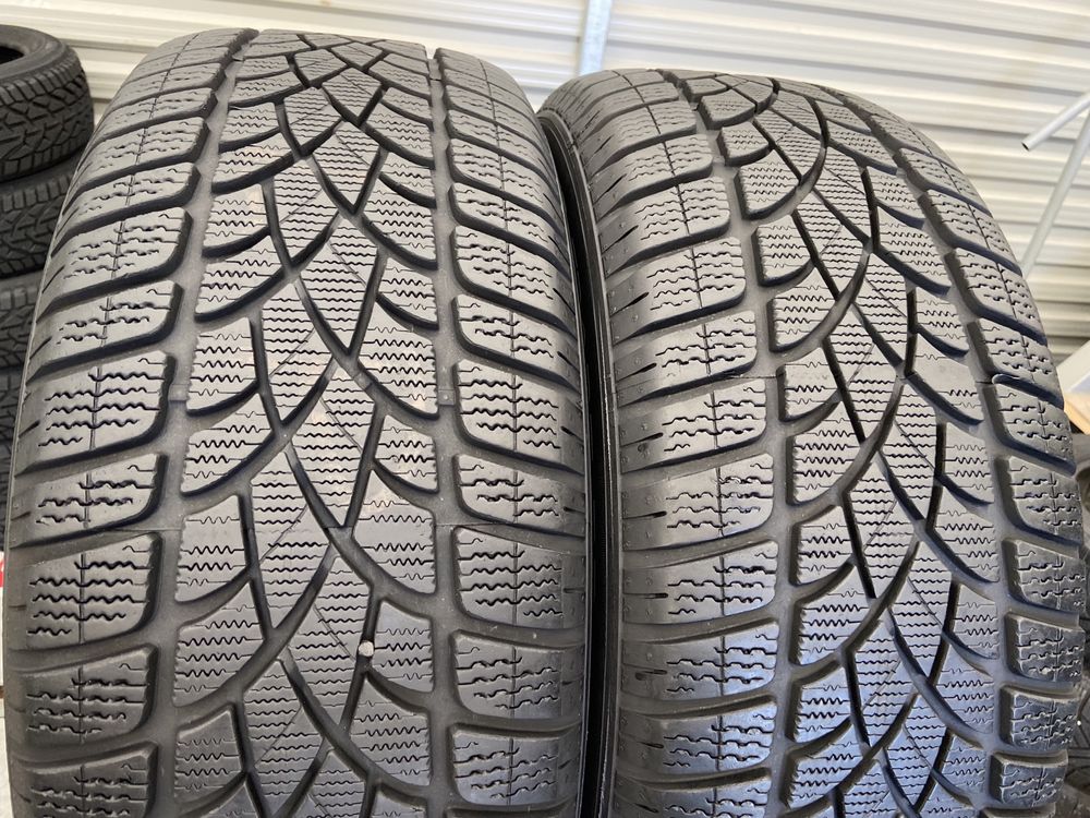 2szt zimowe 225/55r17 Dunlop 8mm 2017r bdb stan RUNFLAT Z246 gw