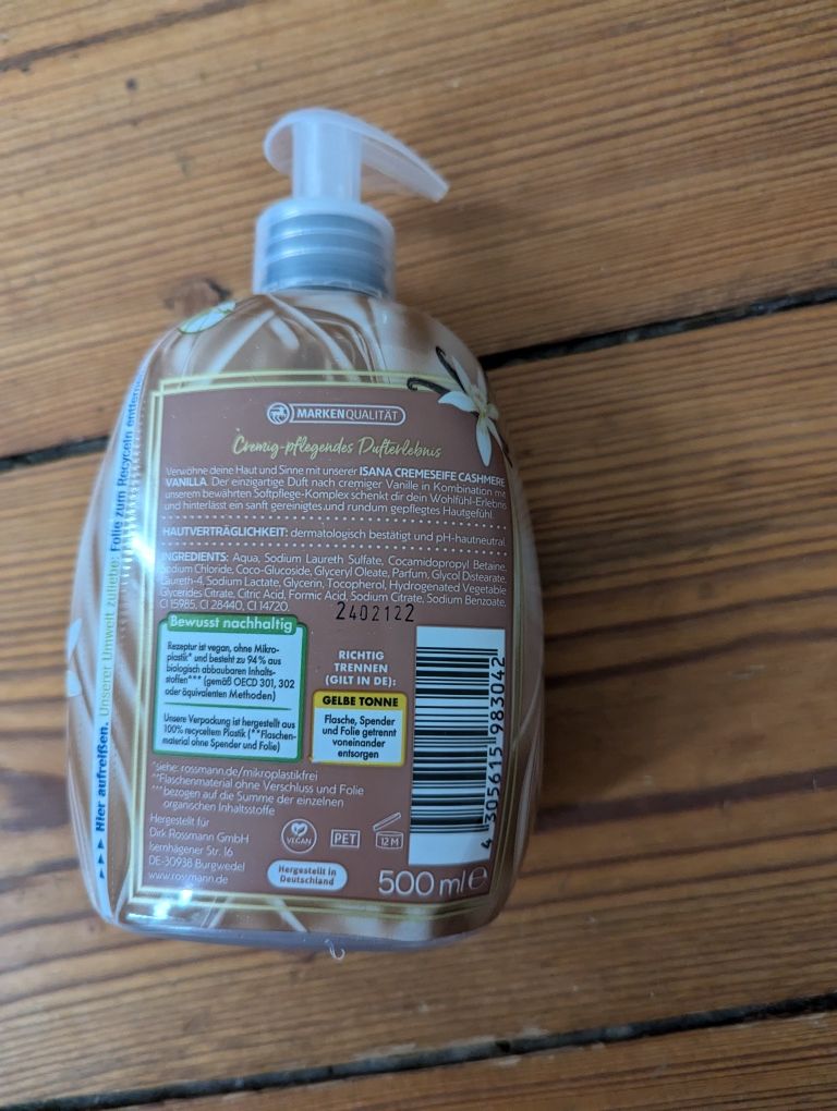 Крем мыло Vanilla 500 мл новое