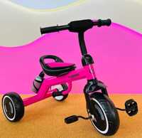 Дитячий велосипед від 1,5 до 3 рочків триколісний, сталевий, кольори