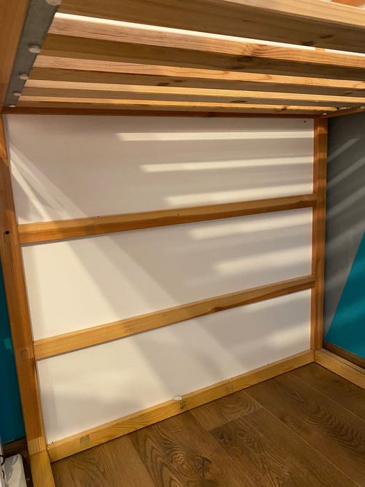 Łóżko kura ikea 90x200 z baldachimem