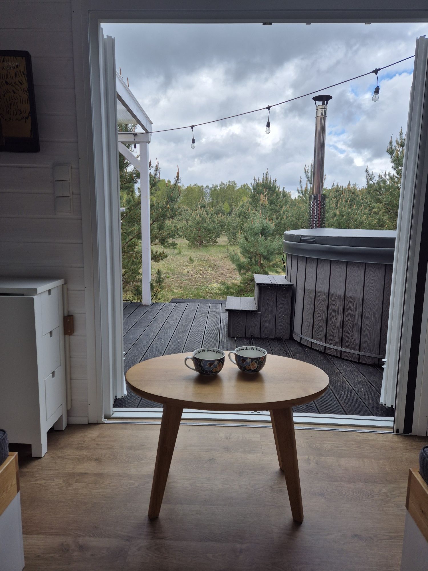 Domek całoroczny z jacuzzi, tiny house, Kaszuby, jezioro Sudomie