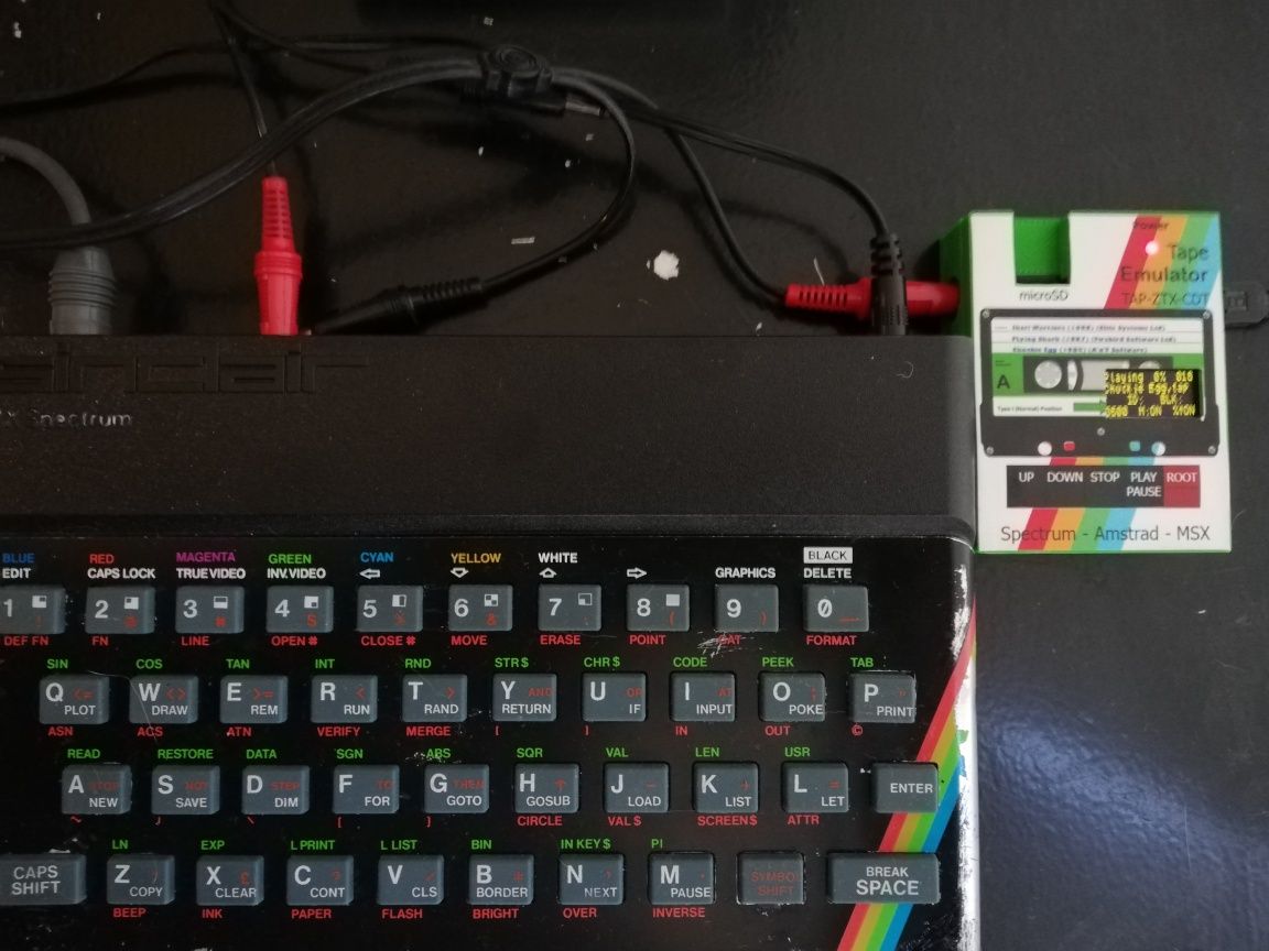 Maxduino Tape Emulator Amstrad/Spectrum/MSX ecrã Oled 128x64