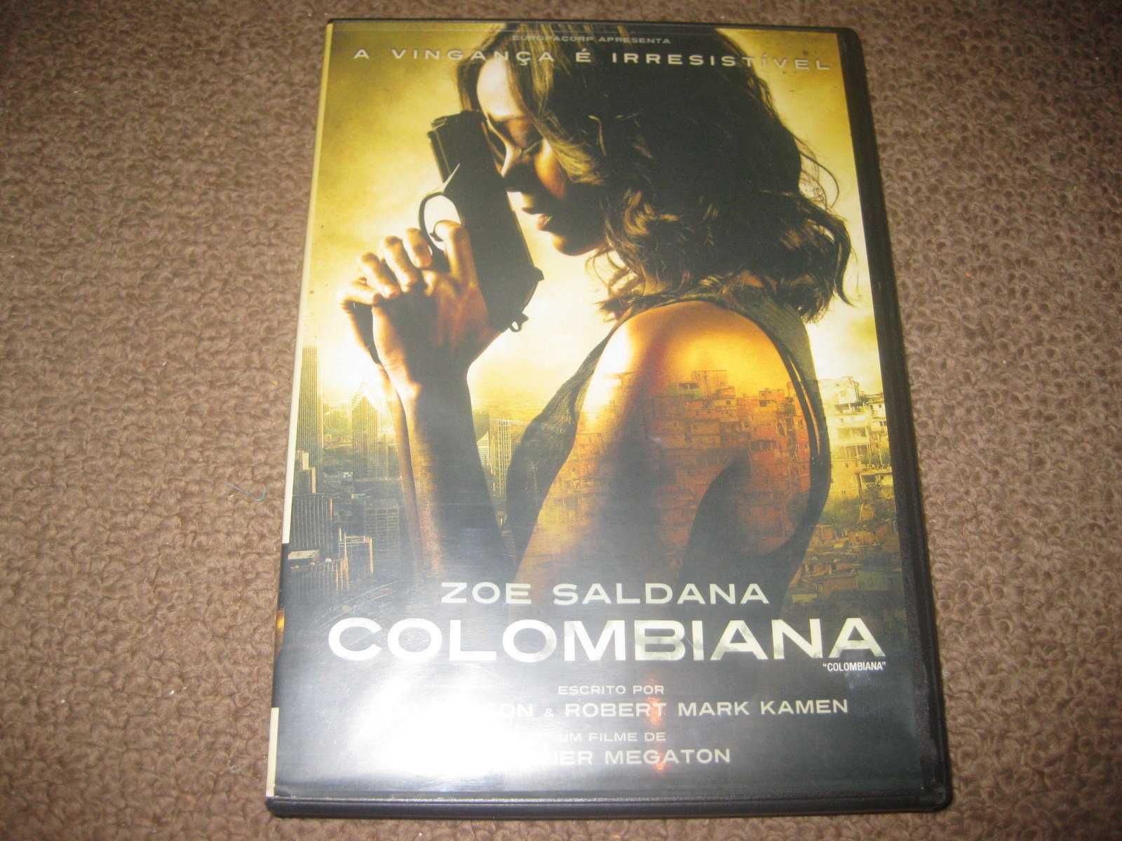 DVD "Colombiana" com Zoe Saldana