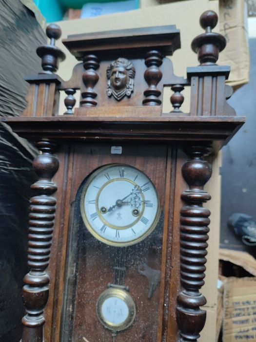 Zegar wiszący drewniany Francja