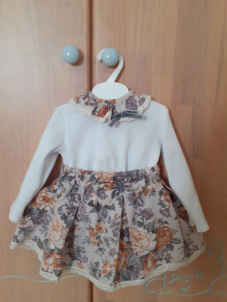 Conjunto saia e camisola menina 24 meses