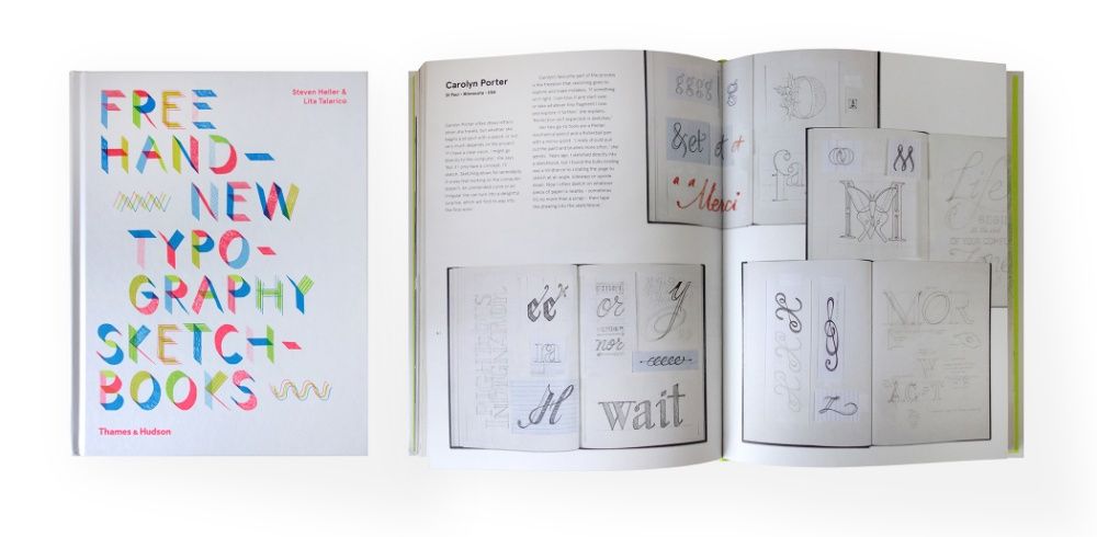 Livro Free Hand New Typography Sketchbooks NOVO