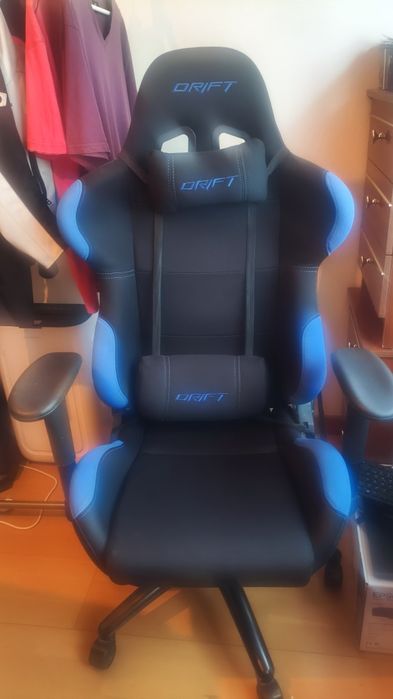 Cadeira Gaming Drift DR100 Preta/Azul
