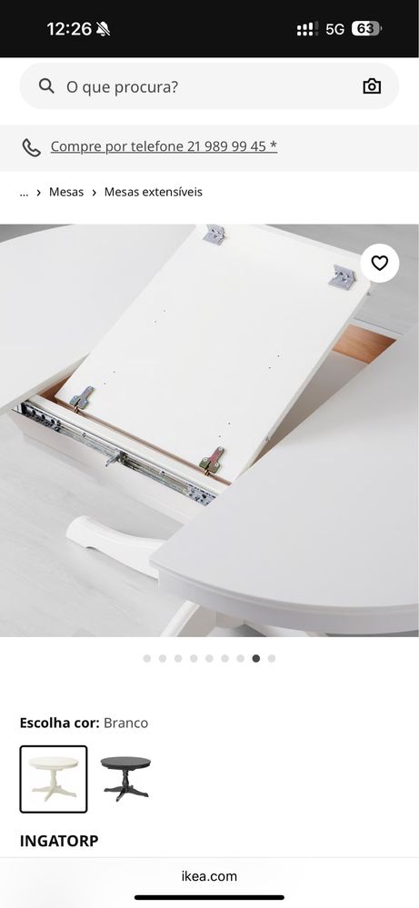 Mesa extensivel Ikea