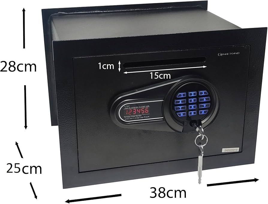 Genie Hand | Depósito de Parede Motorizado Seguro Pequeno com Código d