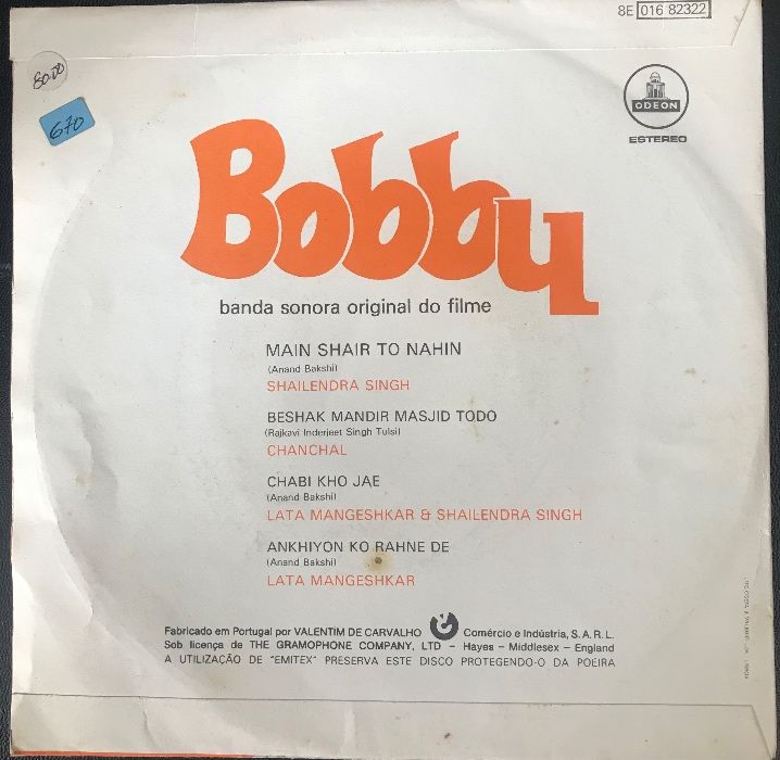 Disco vinil single - Bobby