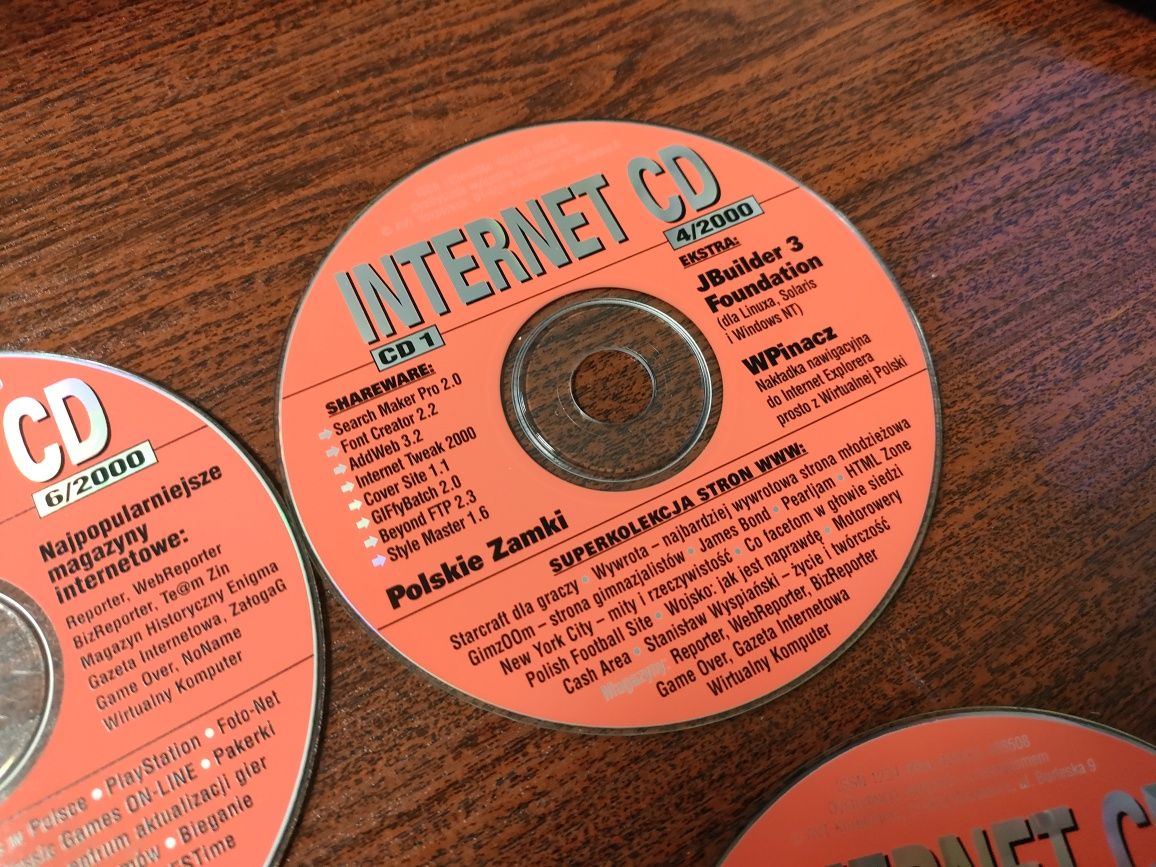 Stare Płyty z czasopism Internet CD 2000 rok Chip CD 10/99