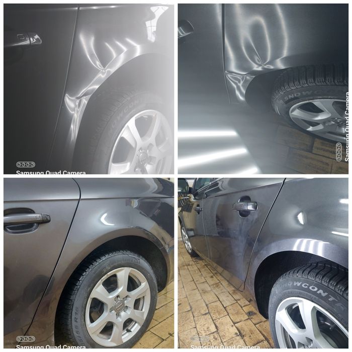 USUWANIE WGNIECEŃ bez lakierowania  ,metodą  PDR.