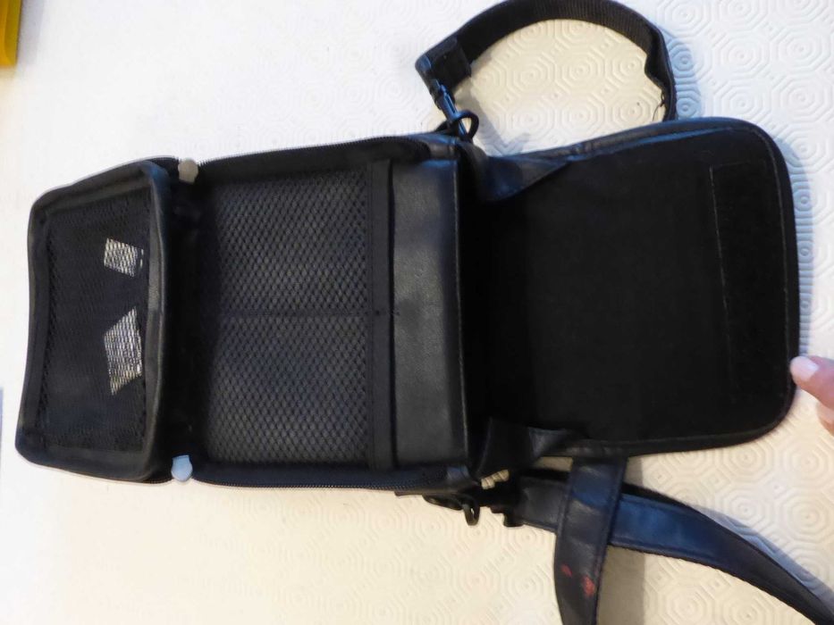Bolsa máquina fotográfica, pele sintética, preto