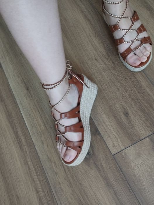 Sandałki na koturnie Jenny Fairy, CCC, r. 36, stan idealny, niska cena