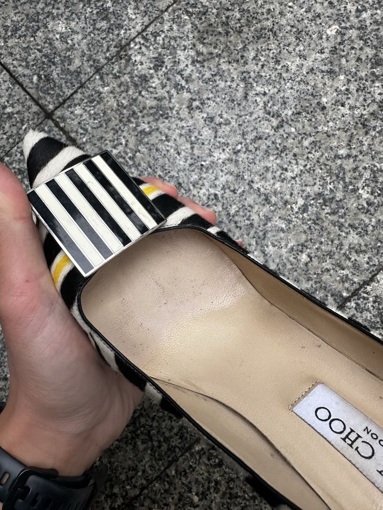 Szpilki czarno biale Jimmy Choo 40.5