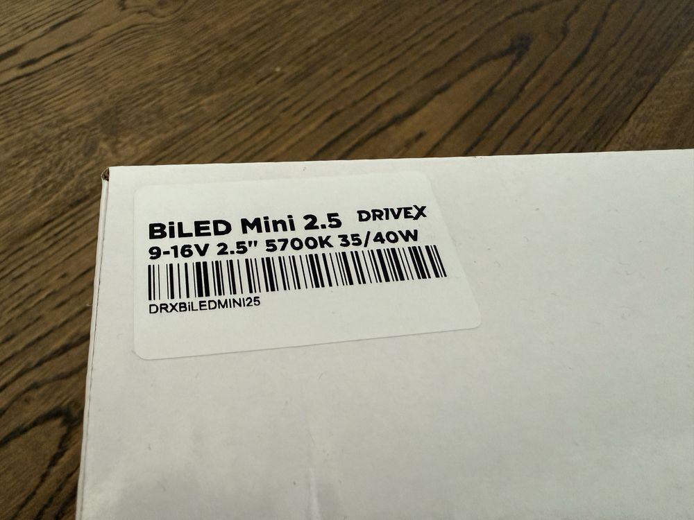 Комплект bi-LED светодиодные линзы DriveX MINI 2.5 40W 5700K (2 штуки)