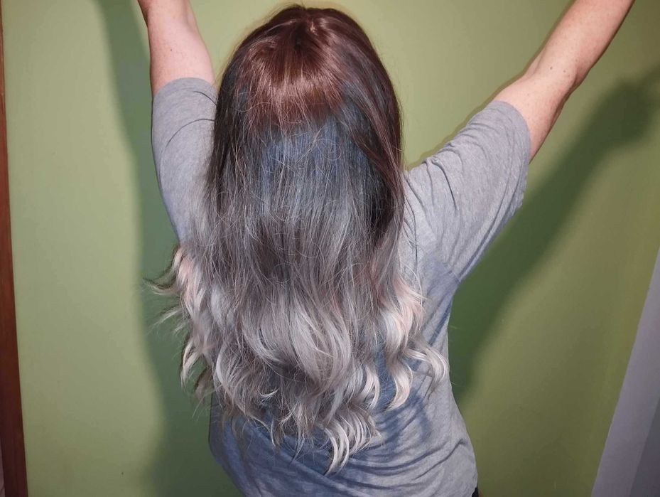 Peruka Syntetyczna - Długie Włosy - JAK NOWA !