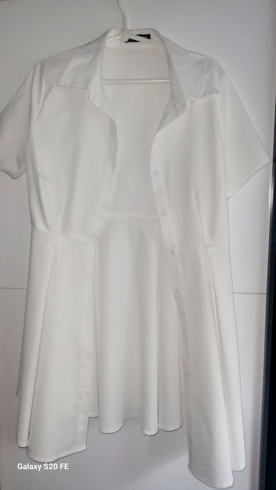 Taliowana Koszula długa/sukienka koszulowa