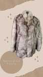 Naturalne vintage futro SREBRNY LIS