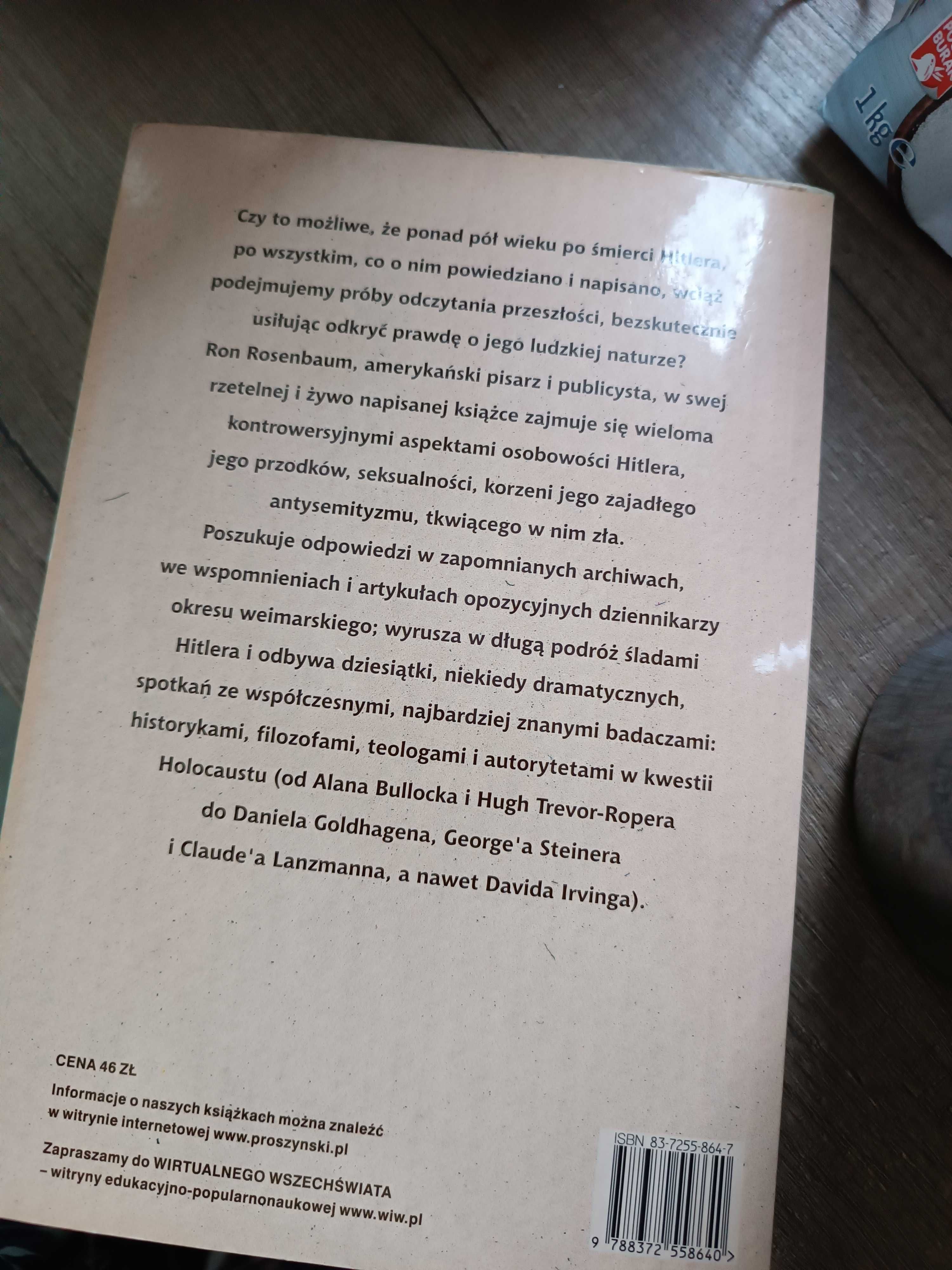Książka Wyjaśnianie Hitlera, Ron Rosenbaum