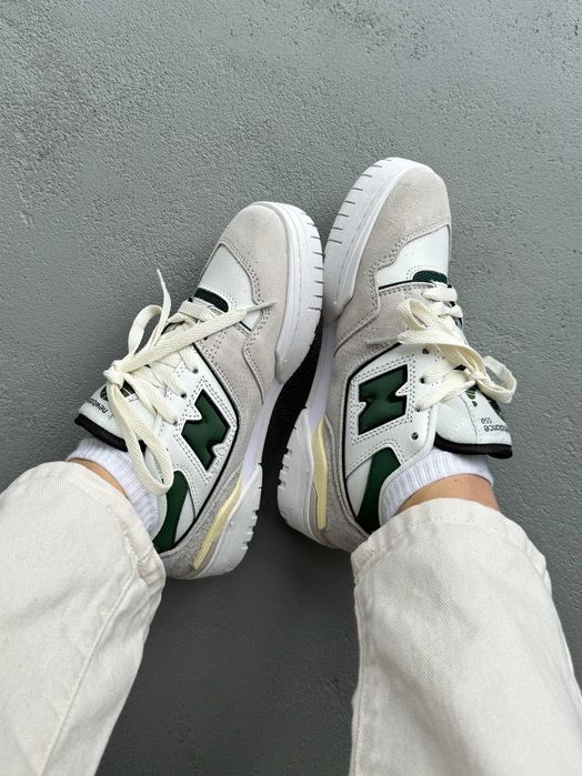 Кросівки New Balance 550 Grey/Green premium