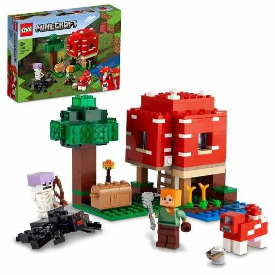 LEGO Minecraft, klocki, Dom w grzybie, 21179