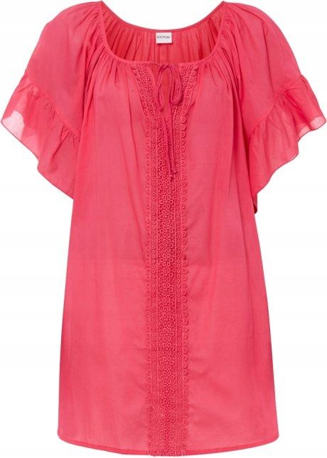 B.P.C tunika różowa obszerna z koronką r.44