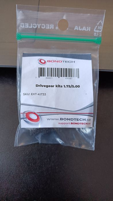 BondTech Drivegear Kit dla 1,75 mm, Wał 5 mm