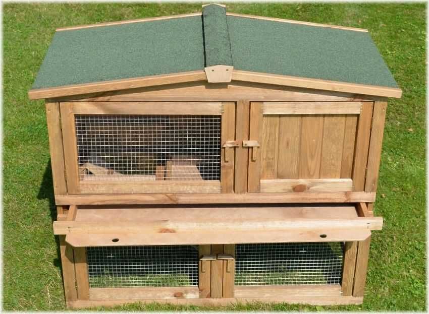 Domek, klatka drewniana dla królika