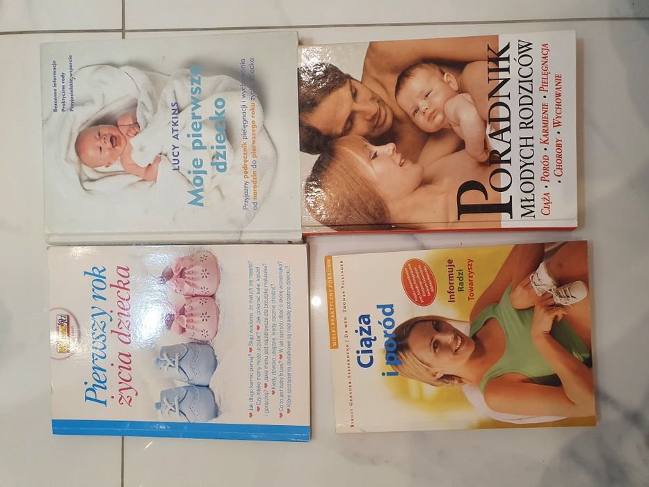 Zestaw książek o tematyce ciążowej jak nowe !