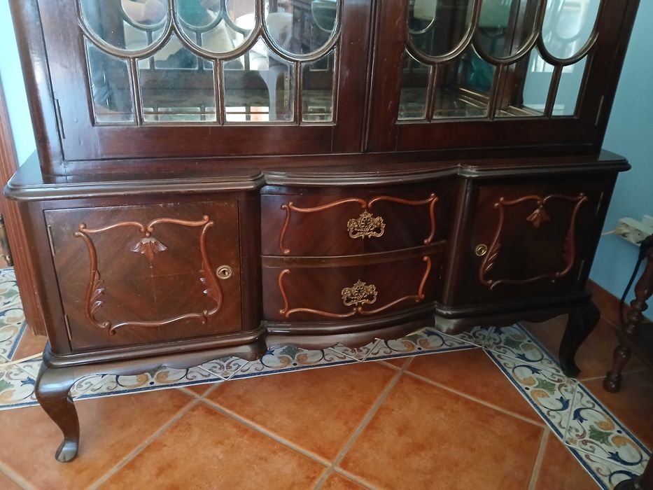 Cristaleira Queen Anne vintage