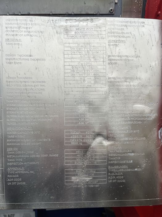 Tank kontner 31000 litrow 31m3 L4BN