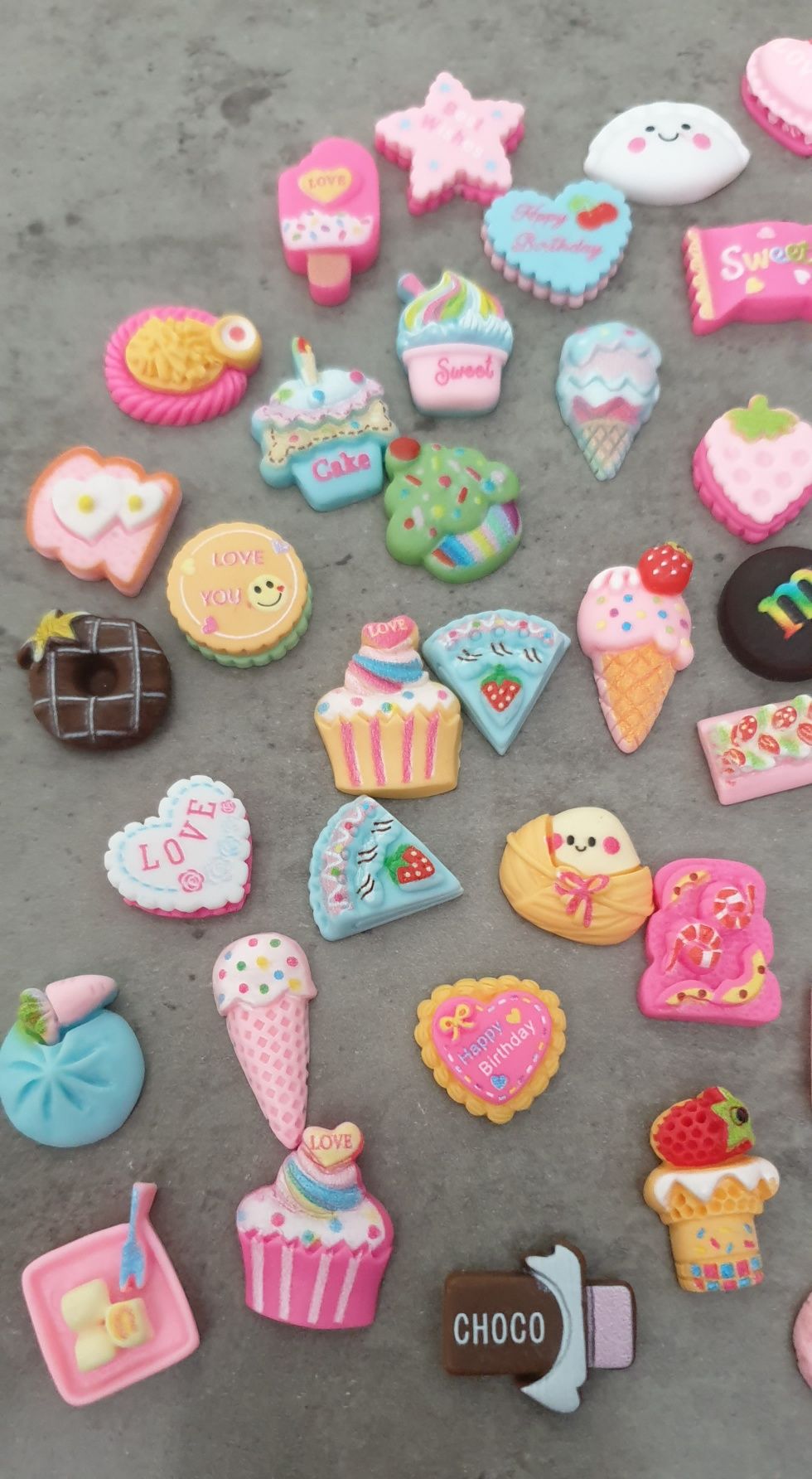 Koraliki do spinek, Kawaii, Koraliki do zatapiania w żywicy