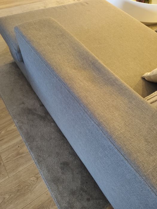 Sofá cinza Laskasas - impermeável com 3 lugares