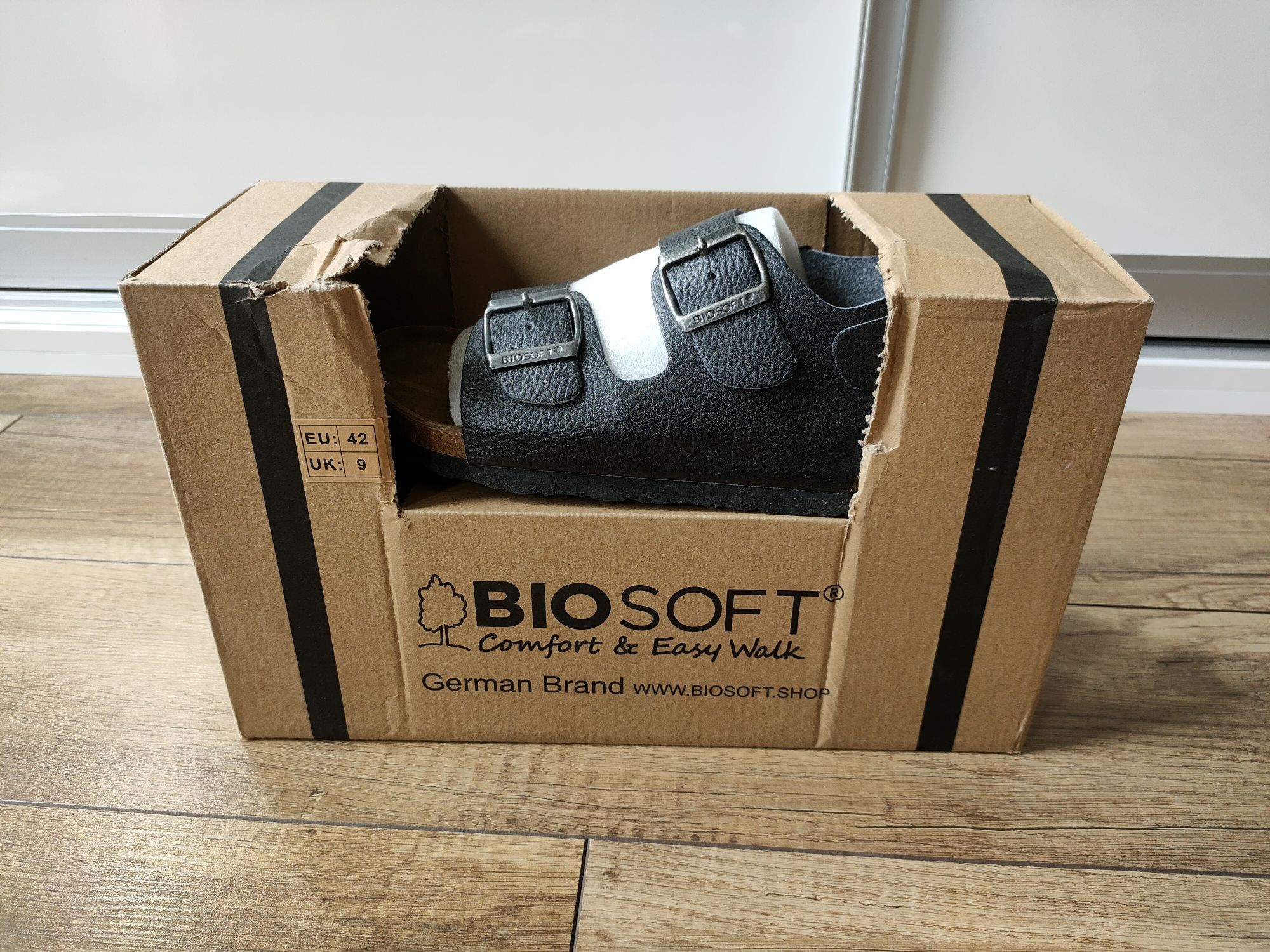 Sandały Bio Soft Comfort Easy Walk German czarne r. 42 27cm