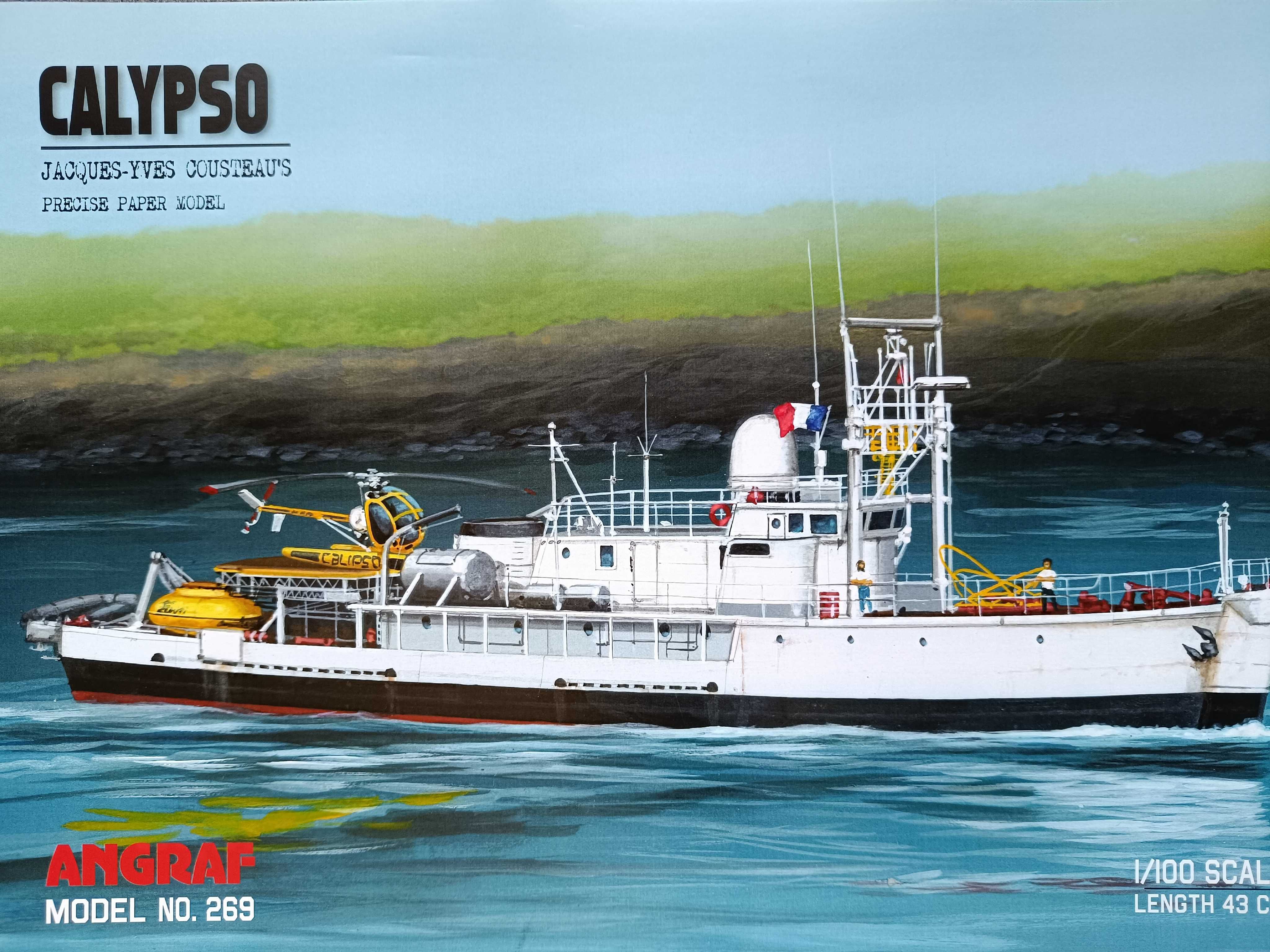 Model kartonowy Angraf 269 : statek badawczy CALYPSO
