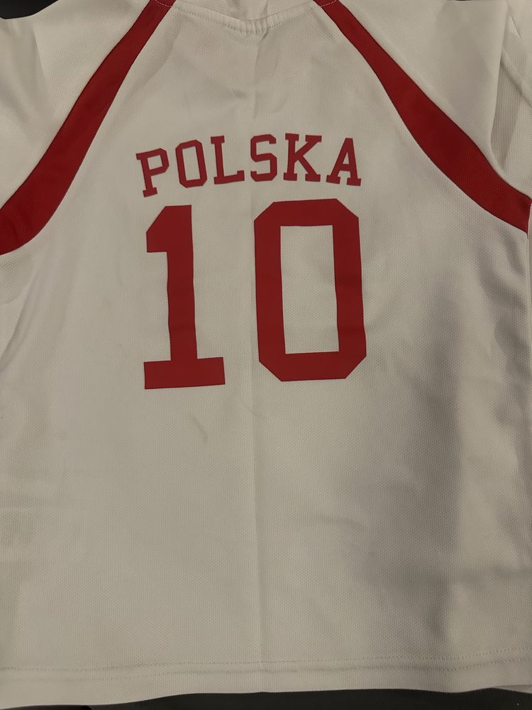 2 koszulki dziecięce sportowe Polska H&M 92/98